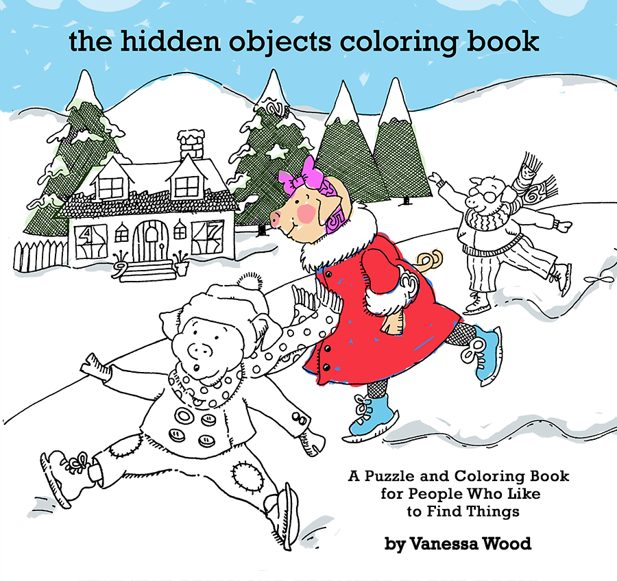 the hidden objects coloring book